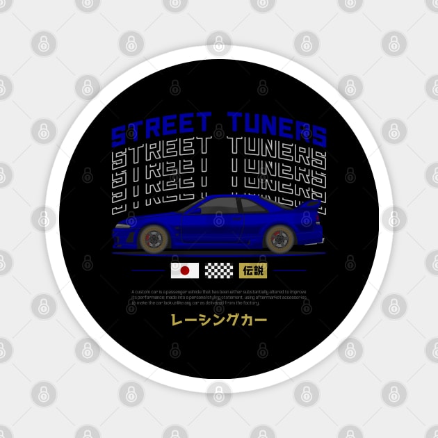 Street Tuner Blue Skyline GTR R33 JDM Magnet by GoldenTuners